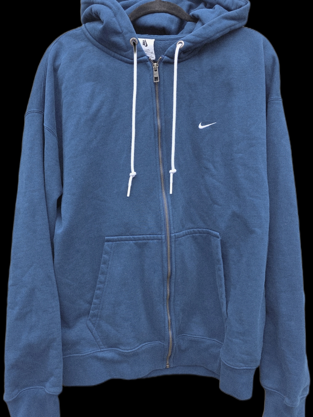Nike Lab Men's Solo Swoosh FullZip Heavy Hoodie Valerian Blue XL TALL DR0403-460